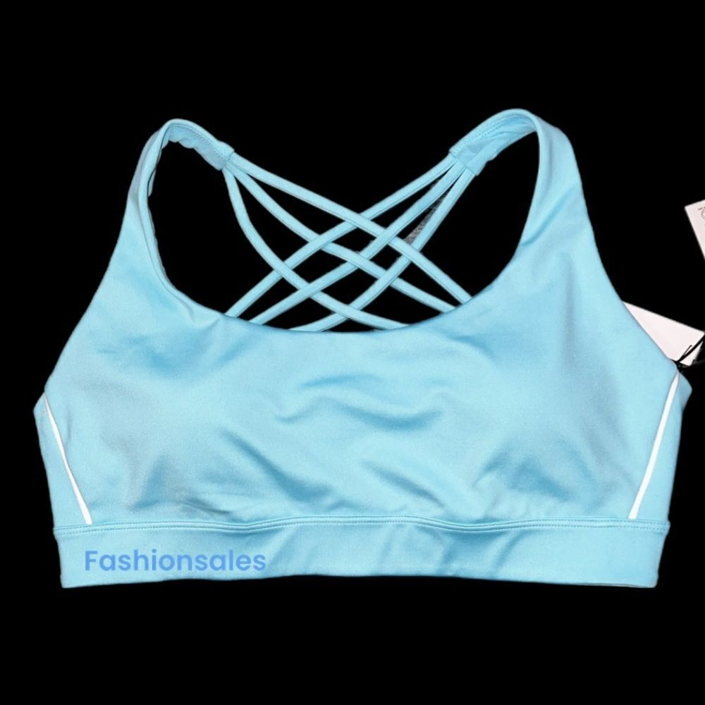 Victoria’s Secret Essentials Strappy Padded / Removable Padding Sports bra Blue
